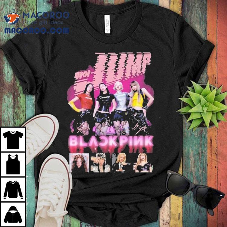 Blackpink Jump Signatures Shirt Blackpink Jump Signatures Shirt