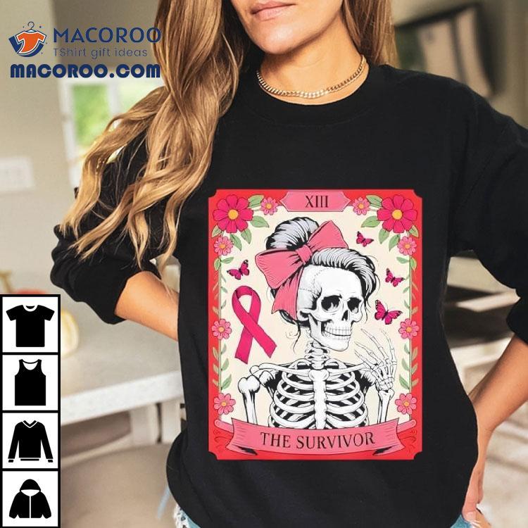 Breast Cancer Survivor Tarot Card Skeleton Shirt Breast Cancer Survivor Tarot Card Skeleton Shirt