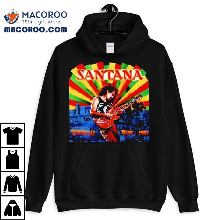 Carlos Santana 1987 Freedom Band Shirt Carlos Santana 1987 Freedom Band Shirt