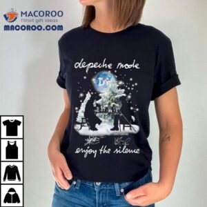 Depeche Mode Martin Gore Dave Gahan Enjoy The Silence Signatures Merry Christmas Tshirt