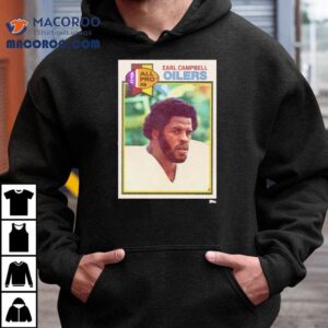 Houston Oilers Earl Campbell Trading Card Tshirt
