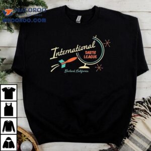 International Darts League Burbank California Tshirt