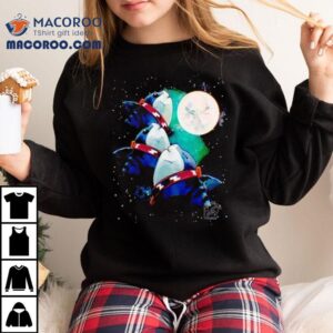 Jeff The Land Shark Under The Moon Tshirt