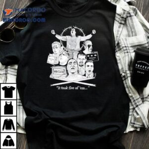 John Zandig Combat Zone Wrestling It Took Five Of 'em Shirt 3 John Zandig Combat Zone Wrestling It Took Five Of Em Tshirt