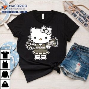 Las Vegas Raiders Helmet X Hello Kitty Raider Nation Shirt 3 Las Vegas Raiders Helmet X Hello Kitty Raider Nation Tshirt