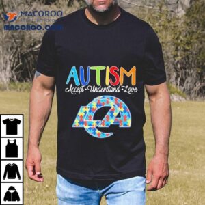 Los Angeles Rams Autism Accept Understand Love Tshirt