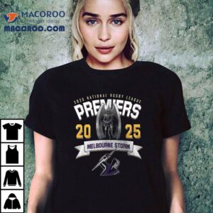 Melbourne Storm Nrl Champions Craig Bellamy Name Roster Trophy Tshirt