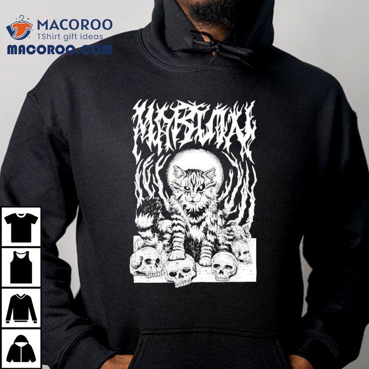 Metal Marf By Beefaroni Marvin Cat Skulls Graphic Shirt Metal Marf By Beefaroni Marvin Cat Skulls Graphic Shirt