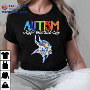 Minnesota Vikings Autism Accept Understand Love Tshirt