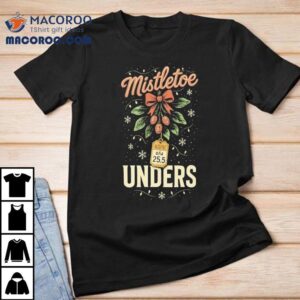 Mistletoe Unders Football Christmas Tshirt