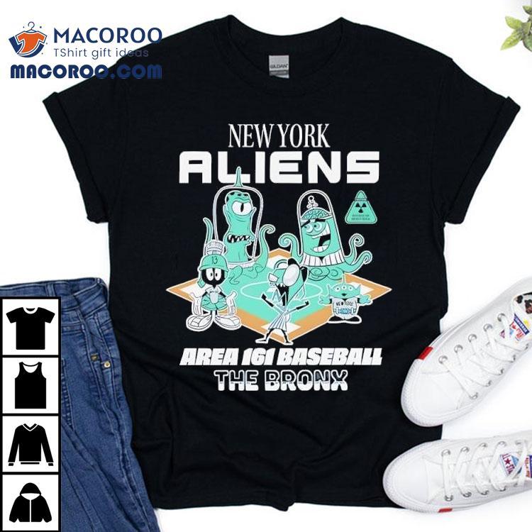 New York Aliens Area 161 Baseball The Bronx Shirt New York Aliens Area 161 Baseball The Bronx Shirt