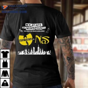 Original Wu Tang Clan And Nas New York State Of Mind Tour Tshirt