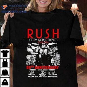 Rush Fifty Something Tour Th Anniversary Thank You For The Memories Signatures Tshirt