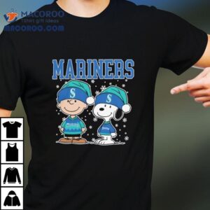 Seattle Mariners Snoopy Charlie Brown Christmas Baseball Shirt 3 Seattle Mariners Snoopy Charlie Brown Christmas Baseball Tshirt