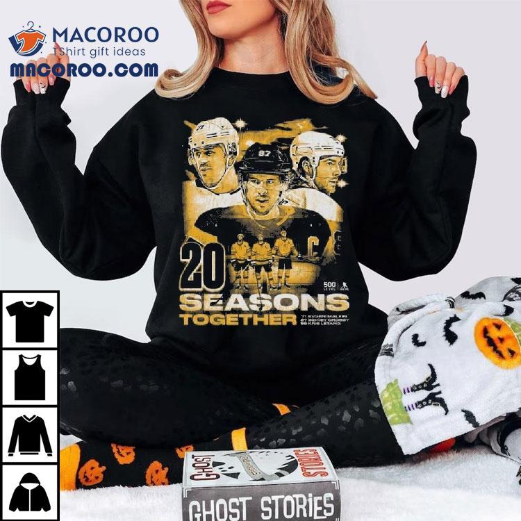 Sidney Crosby Kris Letang Evgeni Malkin Pittsburgh 20 Seasons 2025 Shirt Sidney Crosby Kris Letang Evgeni Malkin Pittsburgh 20 Seasons 2025 Shirt