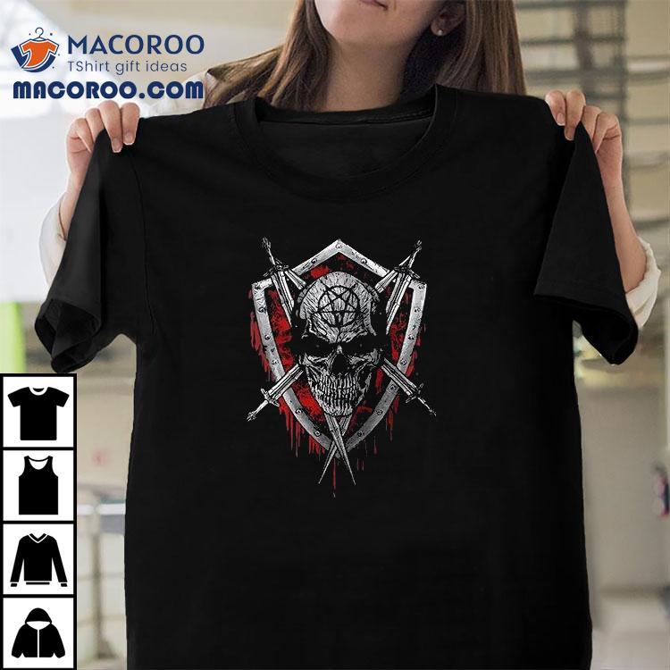 Slayer Knocked Loose N American Headline Skull Logo Shirt Slayer Knocked Loose N American Headline Skull Logo Shirt