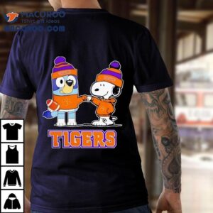 Snoopy And Friend Clemson Tigers Football Christmas Tshirt