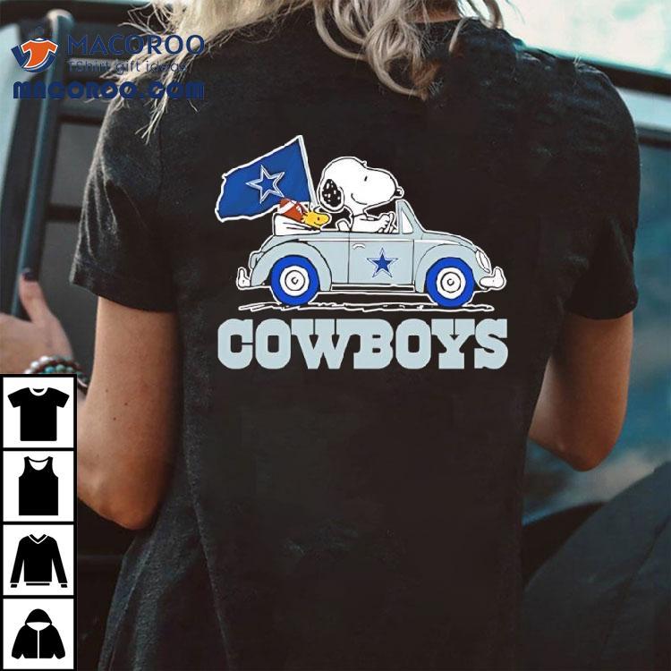 Snoopy And Woodstock Ride Car Dallas Cowboys Football Team Shirt Snoopy And Woodstock Ride Car Dallas Cowboys Football Team Shirt