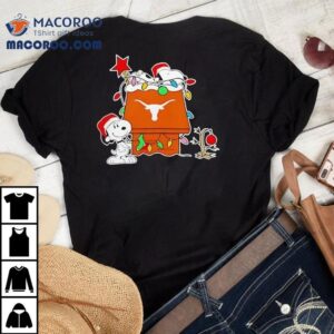 Snoopy Texas Longhorns Christmas Holiday Football Tshirt