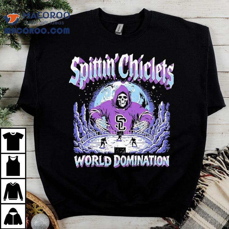 Spittin Chiclets World Domination Skeleton Shirt Spittin Chiclets World Domination Skeleton Shirt