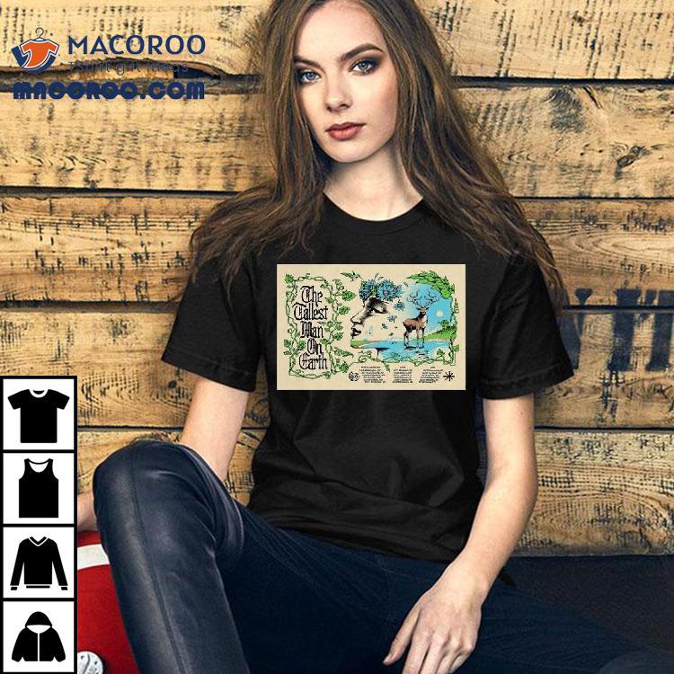 The Tallest Man On Earth Tour 2025 North American Shirt The Tallest Man On Earth Tour 2025 North American Shirt
