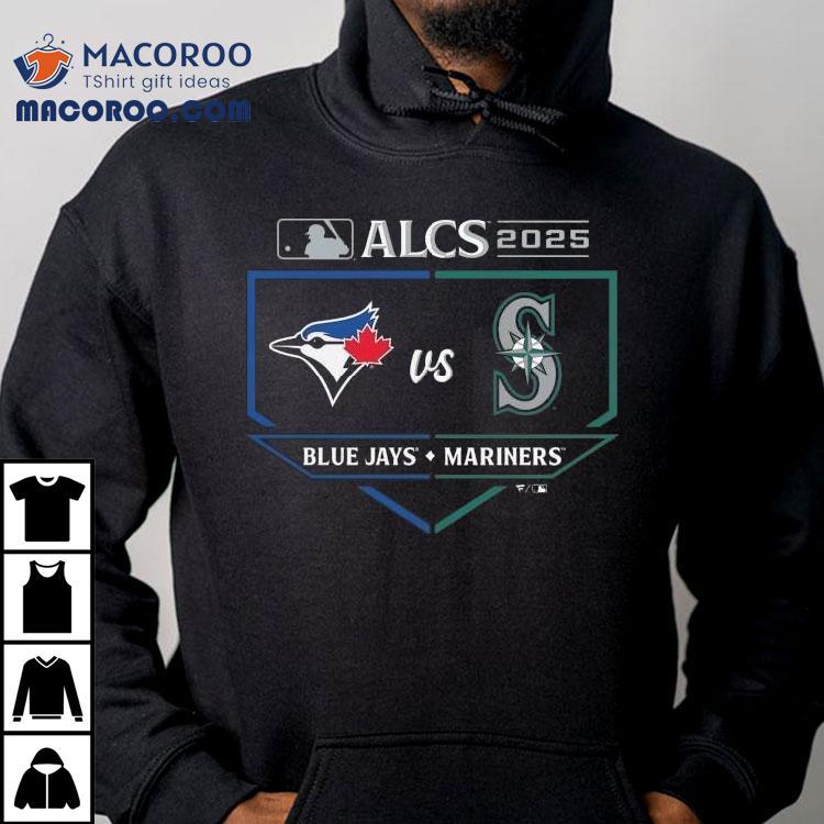 Toronto Blue Jays Vs. Seattle Mariners 2025 American League Championship Series Matchup Batter’s Box Shirt Toronto Blue Jays Vs. Seattle Mariners 2025 American League Championship Series Matchup Batter’s Box Shirt