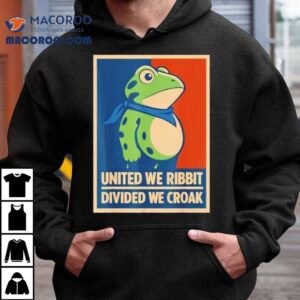 United We Ribbit Divided We Croak Funny Frog Protest Costume Tshirt