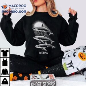 Whales Swimming In The Moonlight Lesbian Shirt 3 Whales Swimming In The Moonlight Lesbian Tshirt