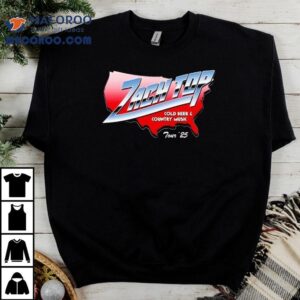 Zach Top Usa Tour Country Road Style Tshirt
