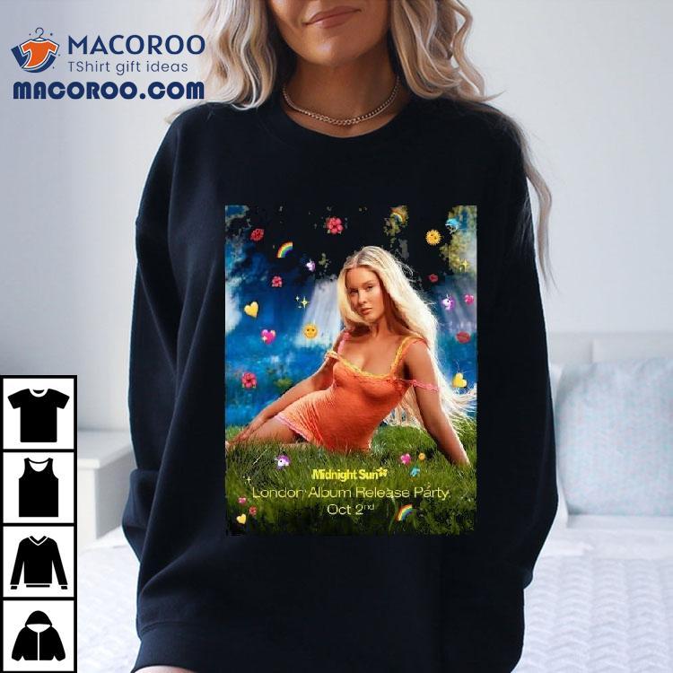 Zara Larsson Midnight Sun London Album Release Party On October 2 2025 Shirt Zara Larsson Midnight Sun London Album Release Party On October 2 2025 Shirt