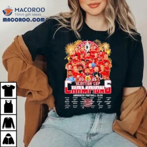 Aberdeen Football Club Scottish Cup Champions 2025 Signatures Shirt