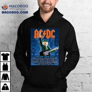 Acdc Pwr Up Australia Tour 2025 Angus Young Electric Shirt