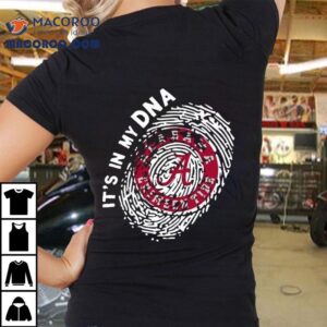 Alabama Crimson It’s In My Dna Fingerprint Shirt