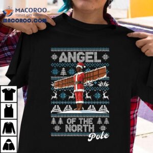 Angel Of The North Pole Christmas T-shirt