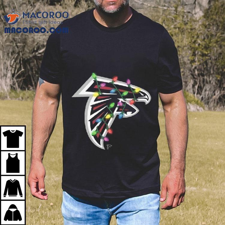 Atlanta Falcons Primary Logo Holiday Lights 2025 Shirt Atlanta Falcons Primary Logo Holiday Lights 2025 Shirt