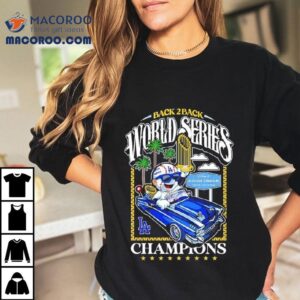 Back 2 Back World Series Champions Dodgers Graphic Shirt