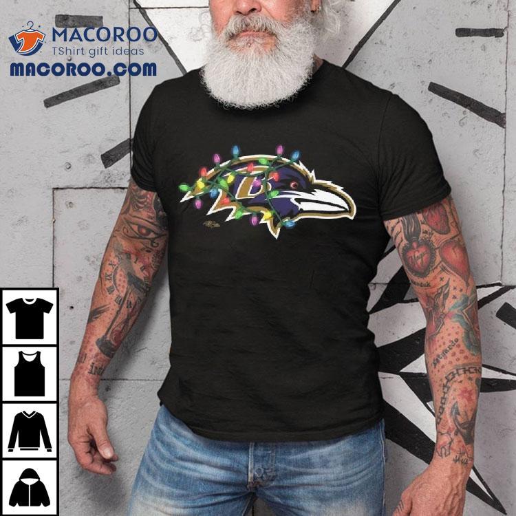 Baltimore Ravens Primary Logo Holiday Lights 2025 Shirt Baltimore Ravens Primary Logo Holiday Lights 2025 Shirt