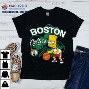 Bart Simpson Playing Basketball Boston Celtics T-shirt Bart Simpson Playing Basketball Boston Celtics T-shirt