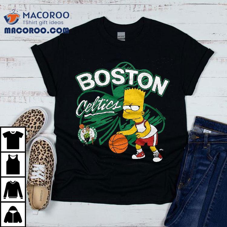 Bart Simpson Playing Basketball Boston Celtics T-shirt Bart Simpson Playing Basketball Boston Celtics T-shirt