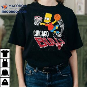 Bart Simpson Playing Basketball Chicago Bulls T-shirt Bart Simpson Playing Basketball Chicago Bulls T-shirt