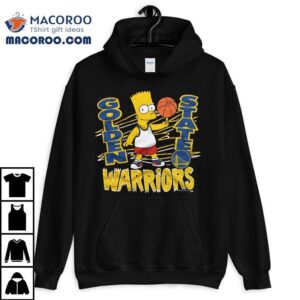 Bart Simpson Playing Basketball Golden State Warriors T-shirt Bart Simpson Playing Basketball Golden State Warriors T-shirt