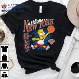 Bart Simpson Playing Basketball New York Knicks T-shirt Bart Simpson Playing Basketball New York Knicks T-shirt