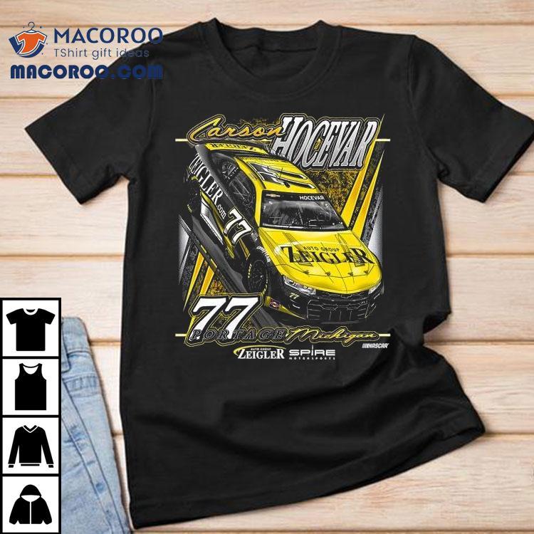 Carson Hocevar 77 E2 Apparel Zeigler Auto Group Shirt Carson Hocevar 77 E2 Apparel Zeigler Auto Group Shirt