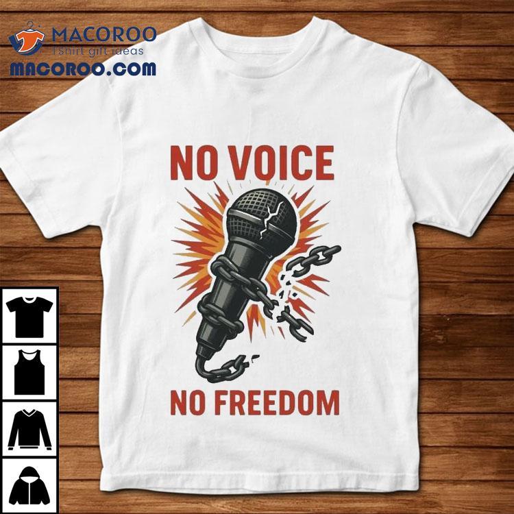 Charlie Kirk No Voice No Freedom Mic Shirt Charlie Kirk No Voice No Freedom Mic Shirt