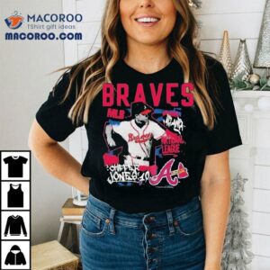 Chipper Jones Atlanta Braves Mlb Cooperstown Star Momen S Tshirt