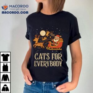 Christmas Cat Santa Cats For Everybody T-shirt