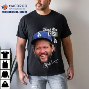 Clayton Kershaw Los Angeles Dodgers New Era  Retirement Photo T-shirt