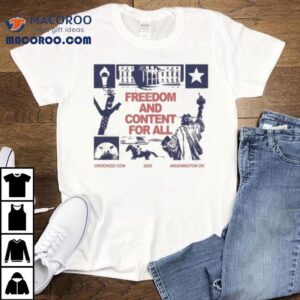 Crooked Con Freedom And Content For All Washinton Tshirt