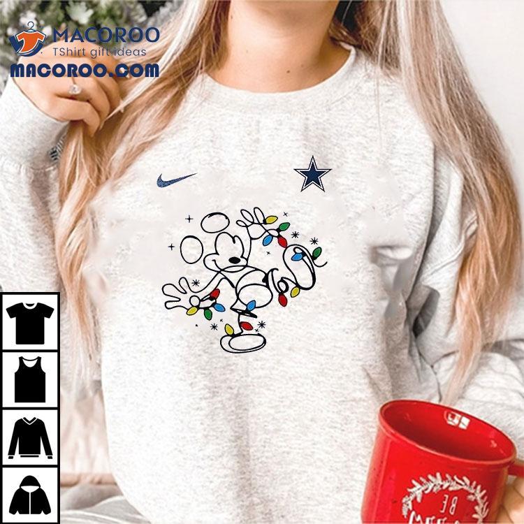 Dallas Cowboys X Mickey Mouse Believe In The Magic Of Christmas Shirt Dallas Cowboys X Mickey Mouse Believe In The Magic Of Christmas Shirt