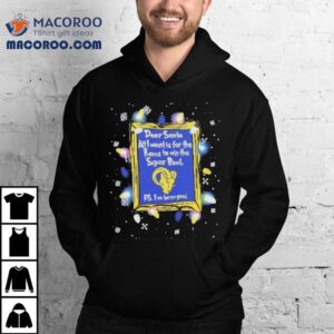 Dear Santa Los Angeles Rams Christmas Lights Shirt